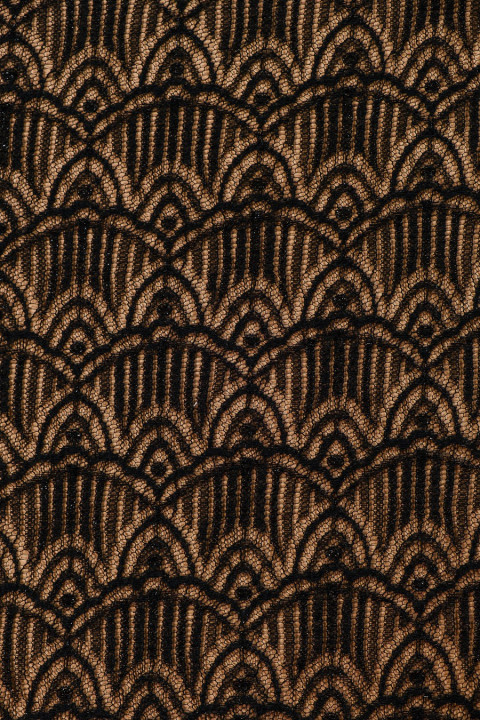 Black lace with lurex