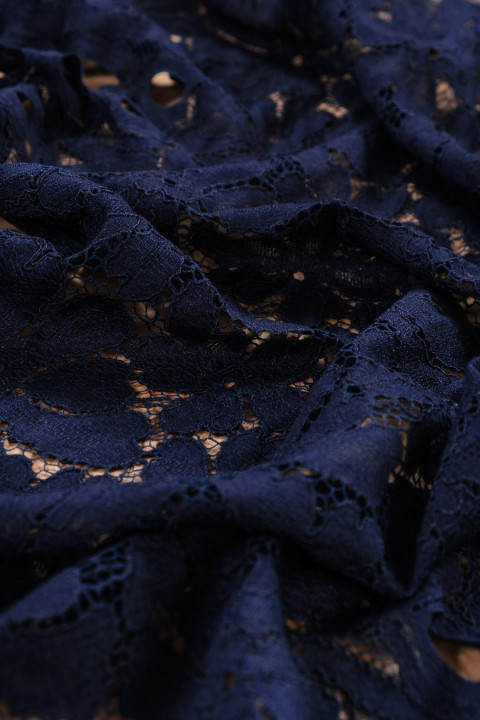 Navy lace