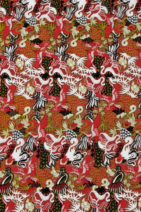 Guipure lace - colorful