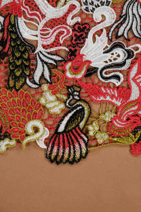 Guipure lace - colorful