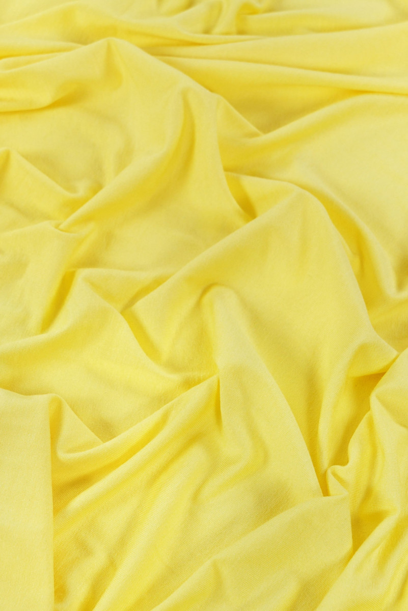 Dzianina wiskozowa żółta