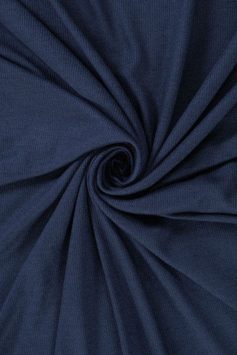 Knitted ribbing type - navy blue