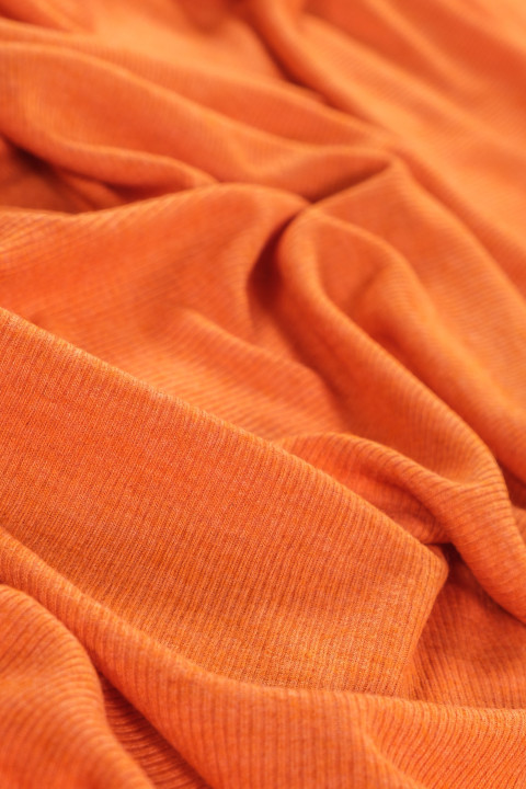 Knitted ribbing type - orange