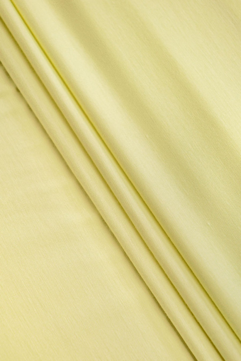 Tissu tricoté viscose jaune-vert