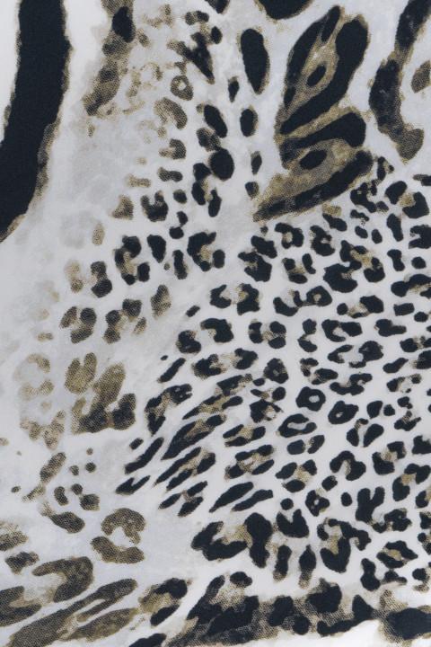 Polyester satin in animal motifs
