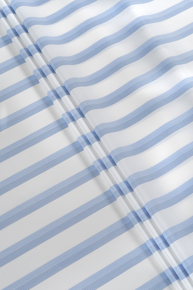Blue striped shirt cotton
