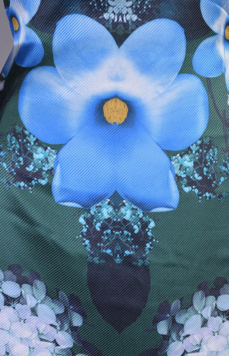 Patterned silk COUPON 125cm