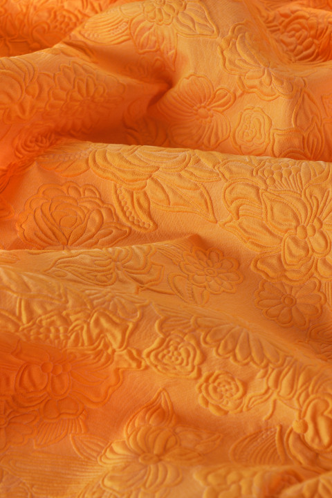 Jacquard fabric - orange