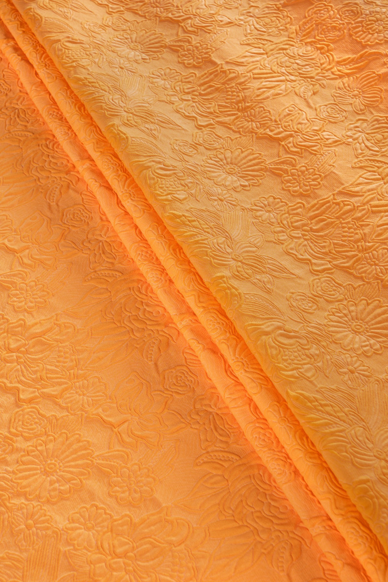 Jacquard-Stoff - orange