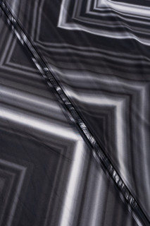 Silk crepe gray-black - coupon