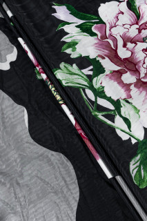 Viskose med blomster KUPON 140cm