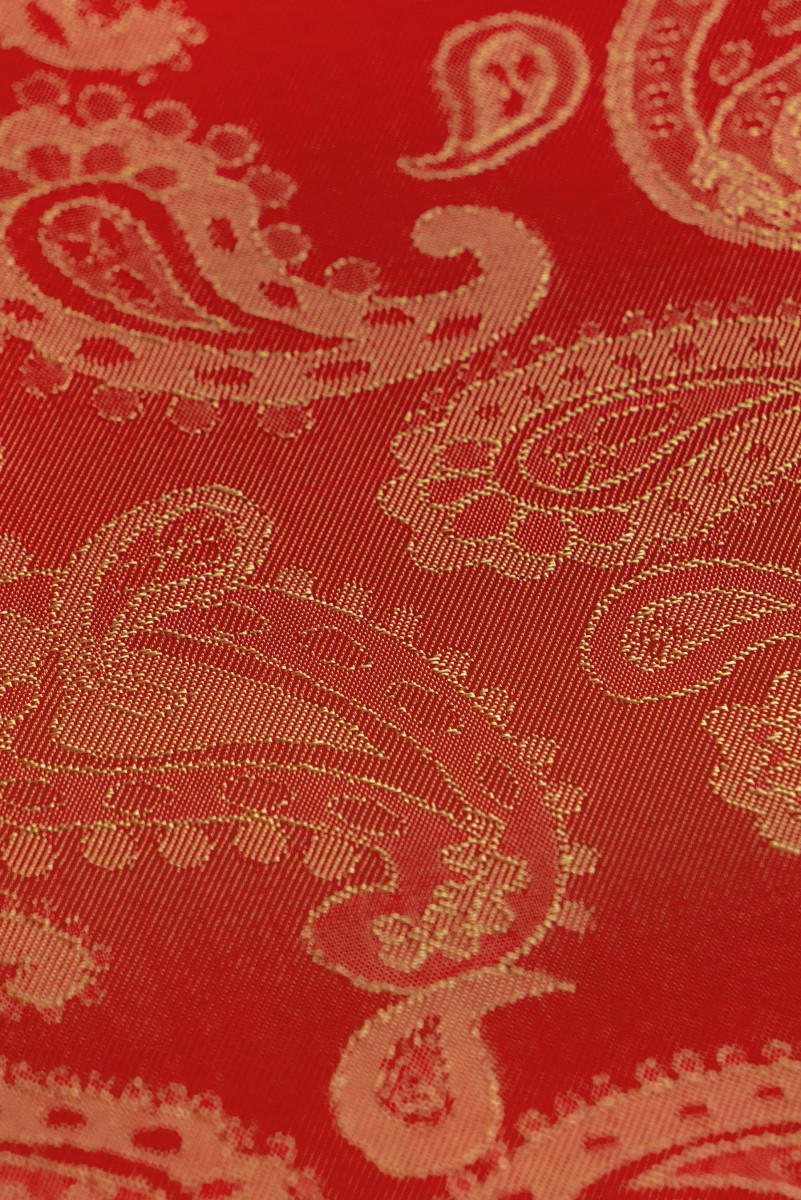 Forro Jacquard - COUPON rojo-rojo 160cm