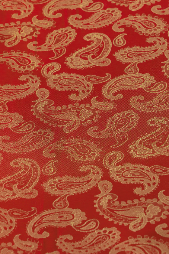 Jacquard-Futter – rot-rot COUPON 160 cm