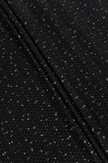 Tissu Chanel - noir avec fil lurex