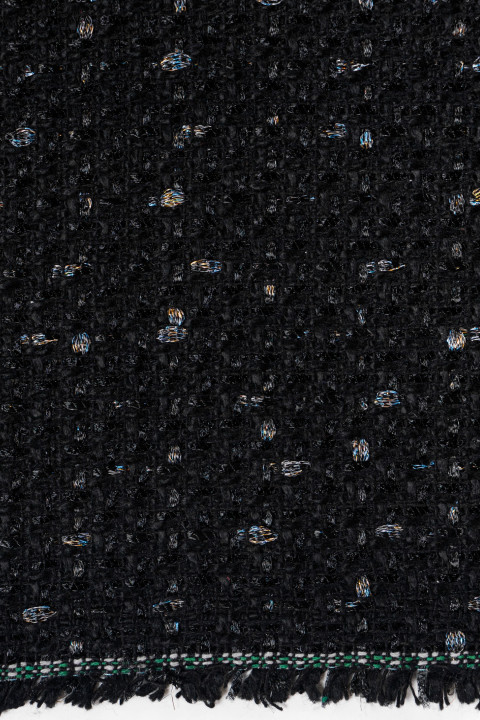 Chanel fabric - black with lurex thread