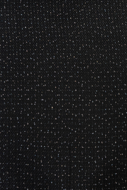 Tejido Chanel - negro con hilo de lúrex