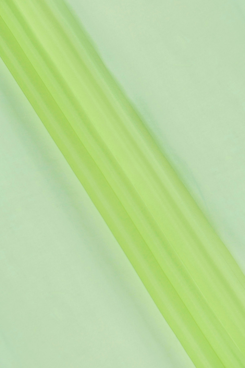 Silk organza - bright green