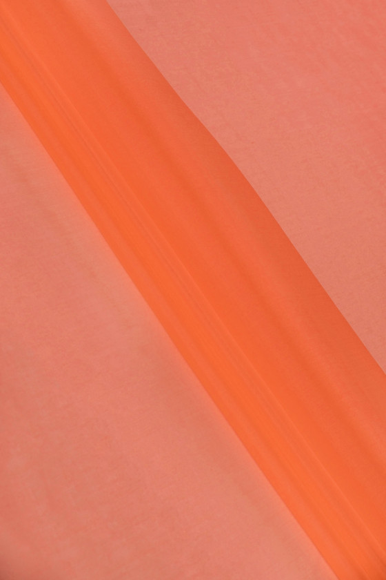 Zīda organza - spilgti oranža