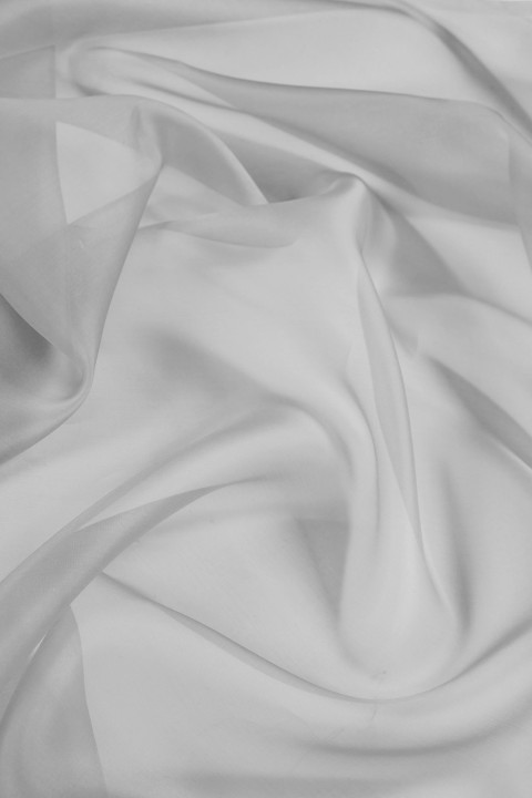 Silk organza - light gray