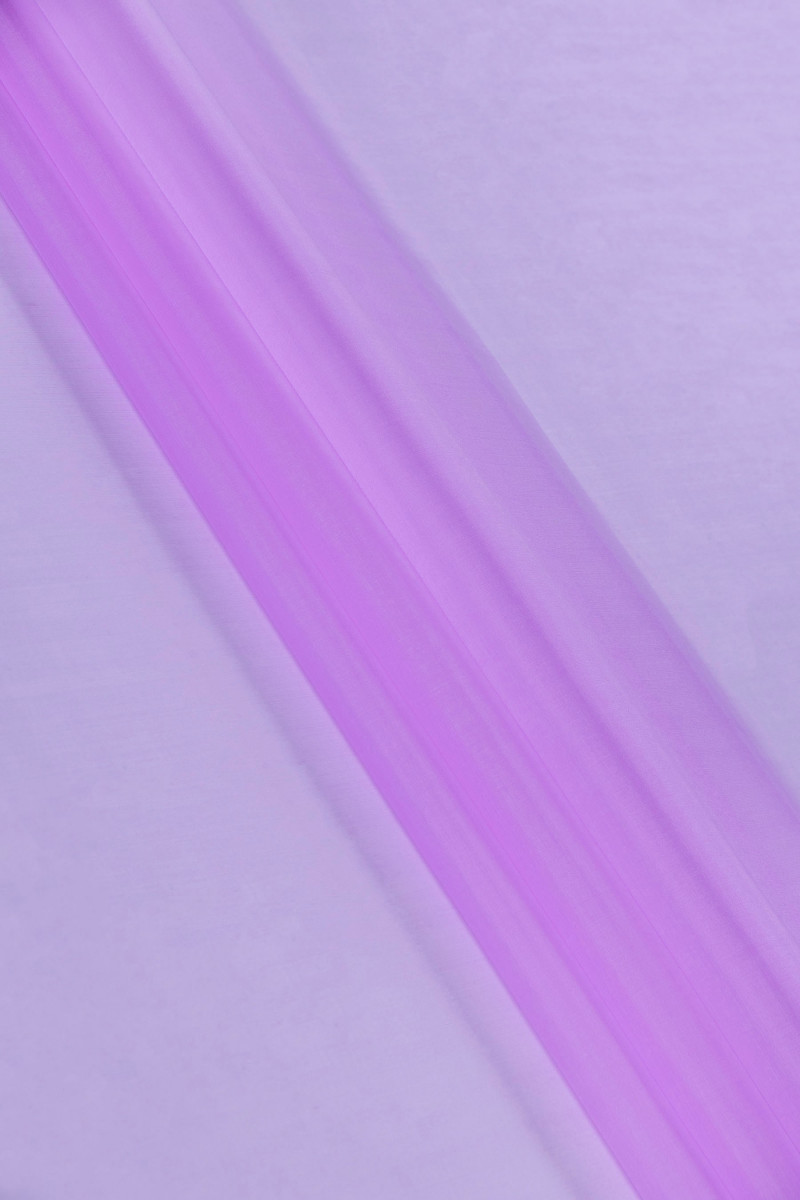 Organza hedvábná - světle fialová