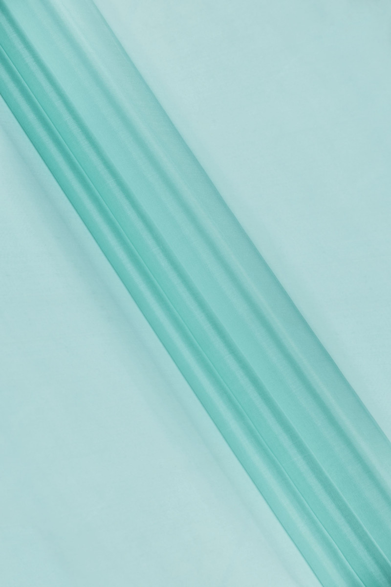 Silk organza - dusty turquoise