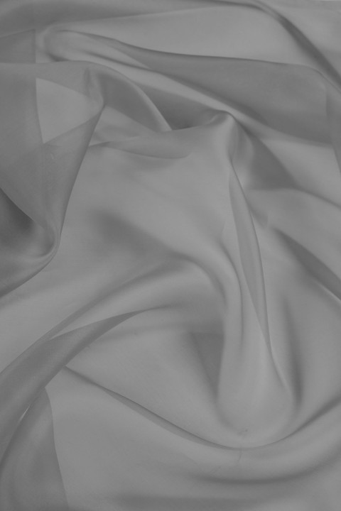 Silk organza - gray