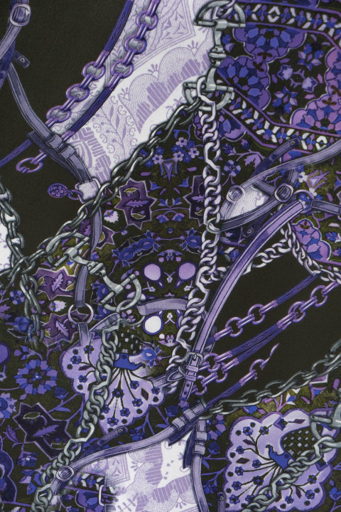 Silk chiffon in chains