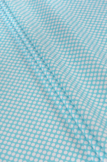 Elastic cotton with polka dots