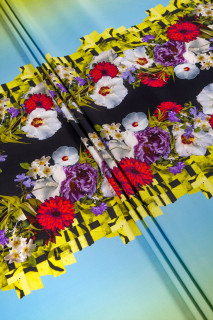 Bomullscadi med blommor