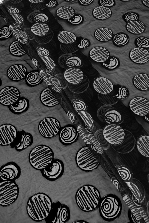 Jacquard organza im Kreis