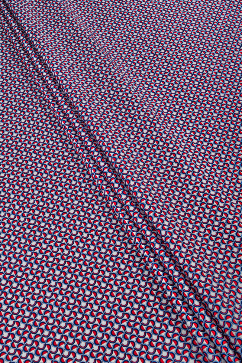 Bomuld med farverige mønstre