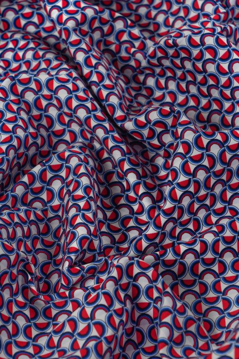 Cotton with colorful patterns