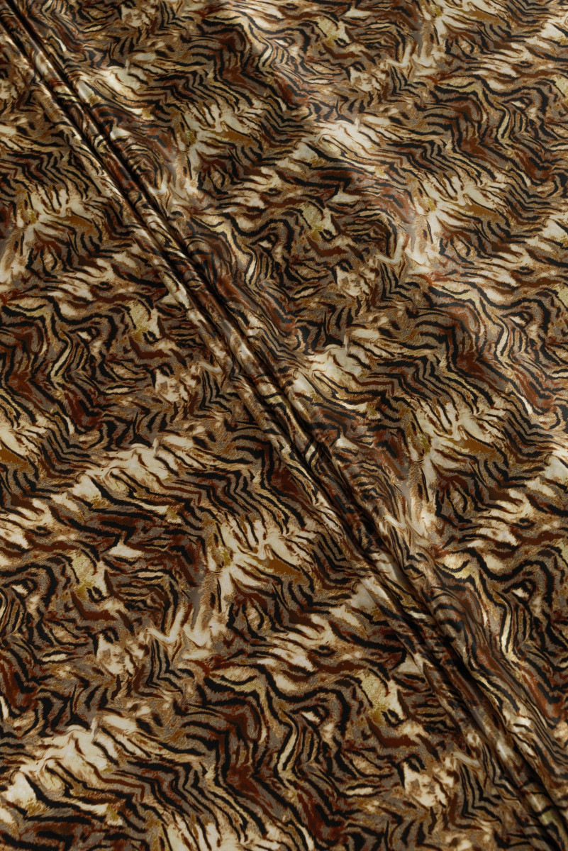 Silk satin - animal pattern