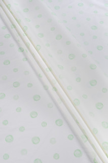Elastic cotton with polka dots