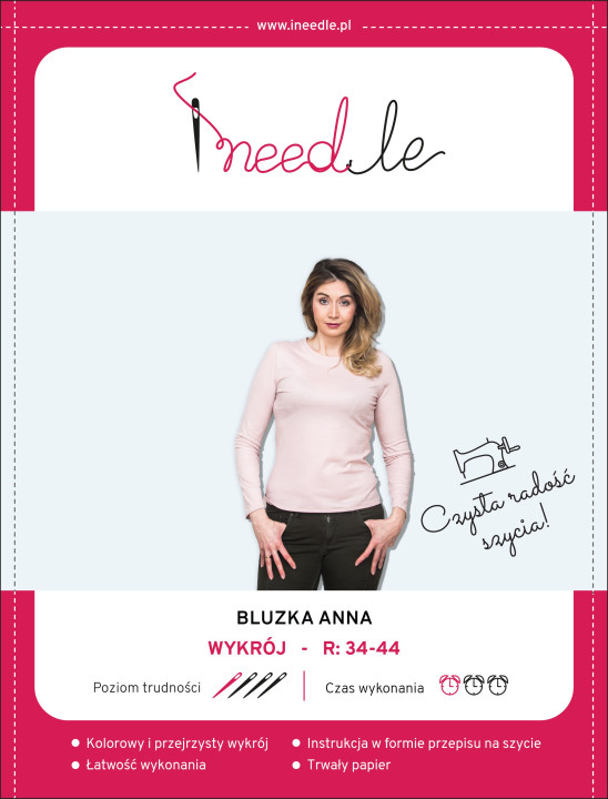 Patroon voor damesblouse Anna Ineedle