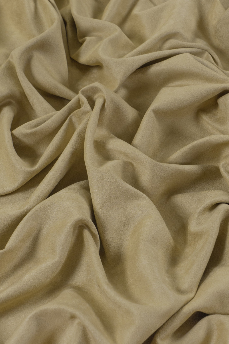 Tessuto Alcantara beige - elastico