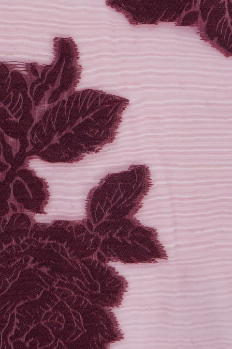 Jacquard organza in flowers