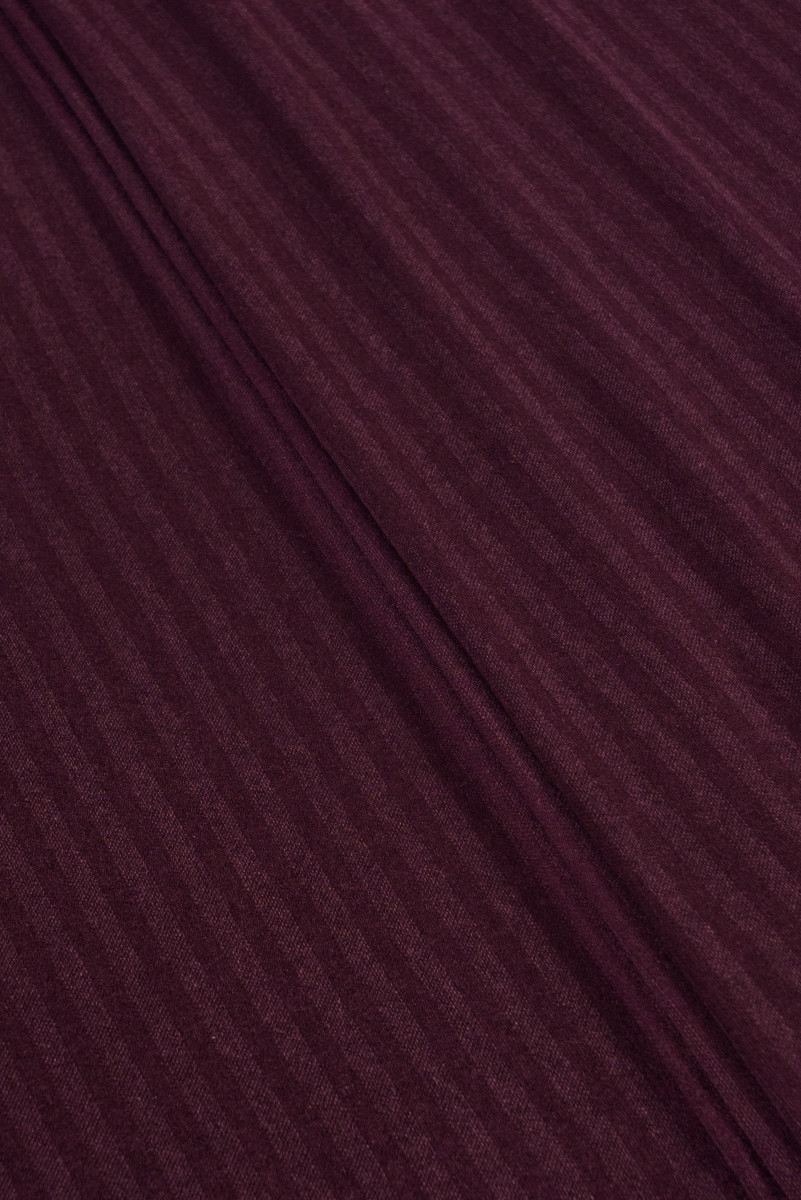 Gestreifter Pullover Strick lila Aubergine