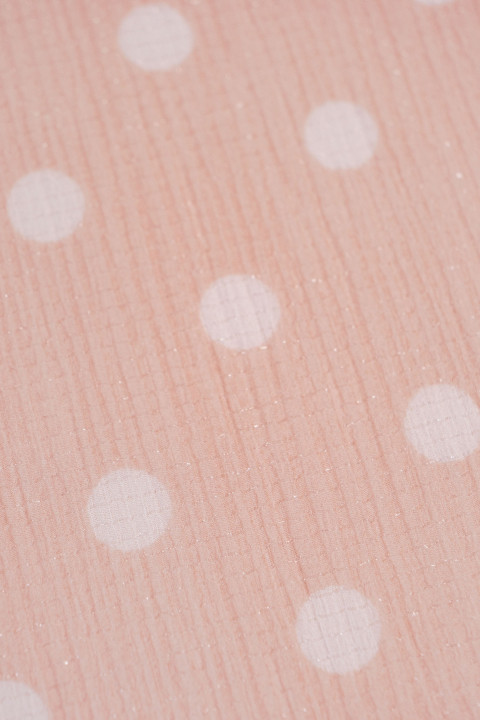 Chiffon cresed mit Polka Dots