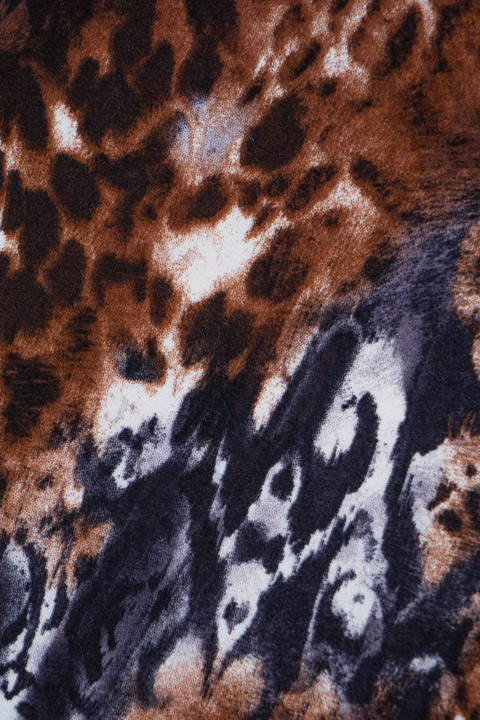 Knitted viscose snake skin