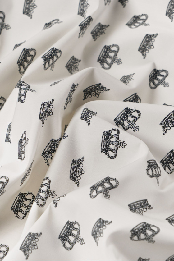 Camicia in cotone con corone