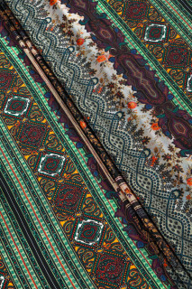 Orientalsk silke crepe - kupon