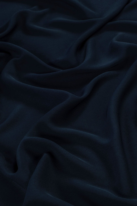 Dress georgette dark navy blue
