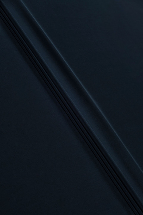Crepe silk dark navy blue