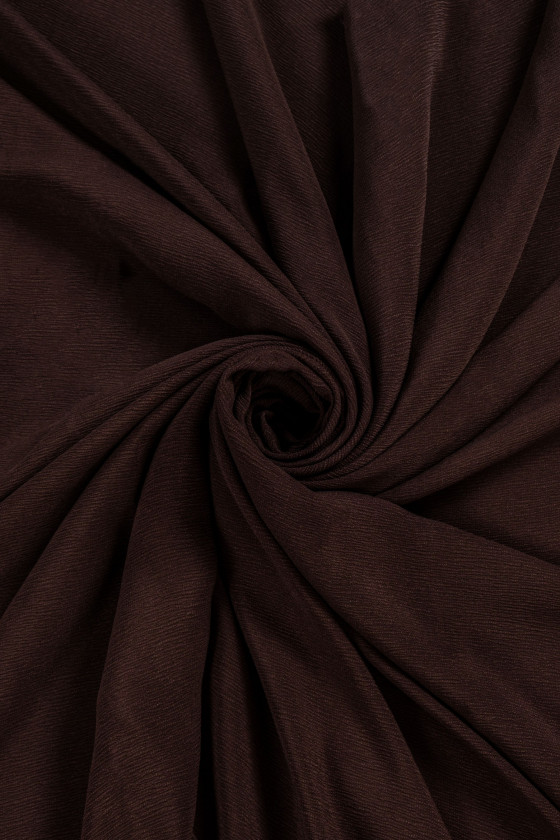 Krepa kreszowana - brązowa KUPON 120cm