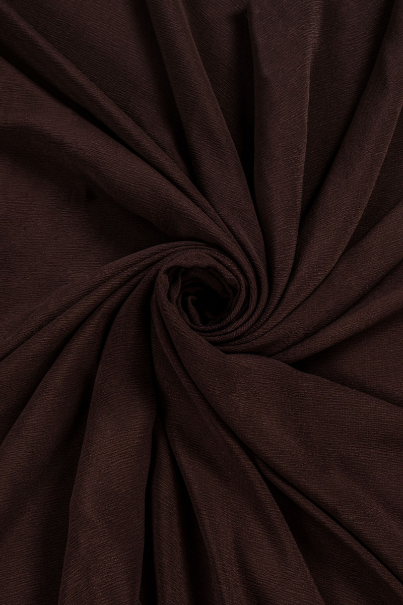 Krepa kreszowana - brązowa KUPON 120cm