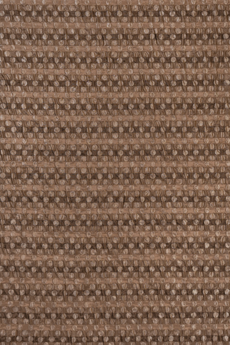 Zijden jacquard met stippen - gekreukt
