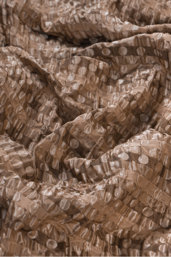 Jacquard de seda de lunares - arrugado