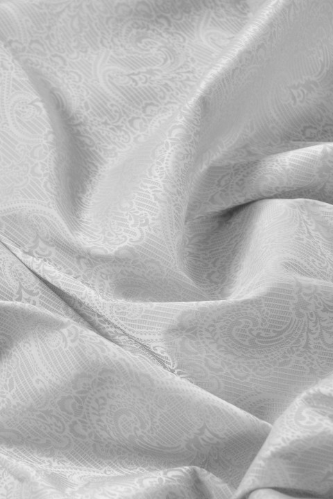 Jacquard paisley - light gray