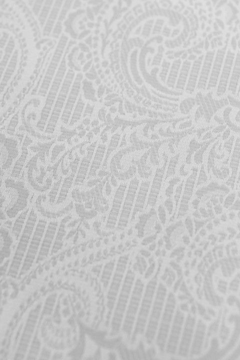 Jacquard paisley - light gray